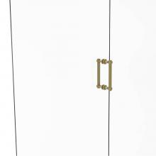 Allied Brass 404G-8BB-SBR - Contemporary 8 Inch Back to Back Shower Door Pull with Grooved Accent