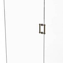 Allied Brass 404T-6BB-ABR - Contemporary 6 Inch Back to Back Shower Door Pull with Twisted Accent