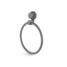 Allied Brass 416T-GYM - Venus Collection Towel Ring with Twist Accent
