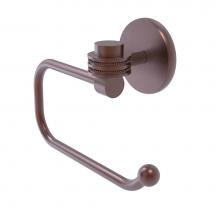 Allied Brass 7124ED-CA - Satellite Orbit One Collection Euro Style Toilet Tissue Holder with Dotted Accents