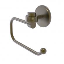 Allied Brass 7124EG-ABR - Satellite Orbit One Collection Euro Style Toilet Tissue Holder with Groovy Accents