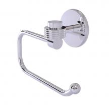 Allied Brass 7124EG-PC - Satellite Orbit One Collection Euro Style Toilet Tissue Holder with Groovy Accents