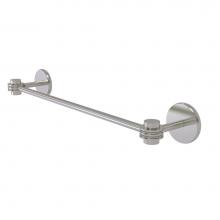 Allied Brass 7131D/18-SN - Satellite Orbit One Collection 18 Inch Towel Bar with Dotted Accents