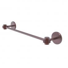 Allied Brass 7131D/24-CA - Satellite Orbit One Collection 24 Inch Towel Bar with Dotted Accents