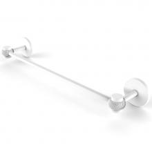 Allied Brass 7131T/30-WHM - Satellite Orbit One Collection 30 Inch Towel Bar with Twist Accents