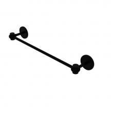 Allied Brass 7131T/36-BKM - Satellite Orbit One Collection 36 Inch Towel Bar with Twist Accents