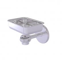 Allied Brass 7132T-PC - Satellite Orbit One Wall Mounted Soap Dish with Twisted Accents