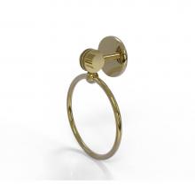 Allied Brass 7216D-UNL - Satellite Orbit Two Collection Towel Ring with Dotted Accent
