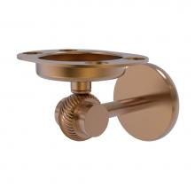 Allied Brass 7226T-BBR - Satellite Orbit Two Collection Tumbler and Toothbrush Holder with Twisted Accents