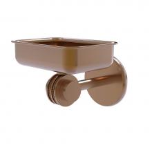 Allied Brass 7232D-BBR - Satellite Orbit Two Collection Wall Mounted Soap Dish with Dotted Accents