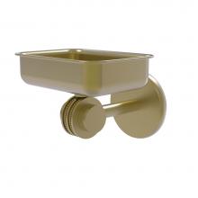 Allied Brass 7232D-SBR - Satellite Orbit Two Collection Wall Mounted Soap Dish with Dotted Accents