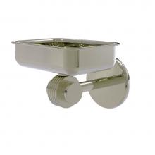 Allied Brass 7232G-PNI - Satellite Orbit Two Collection Wall Mounted Soap Dish with Groovy Accents