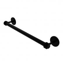 Allied Brass 7251D/18-BKM - Satellite Orbit Two Collection 18 Inch Towel Bar with Dotted Detail