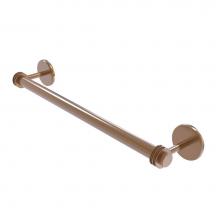 Allied Brass 7251D/24-BBR - Satellite Orbit Two Collection 24 Inch Towel Bar with Dotted Detail