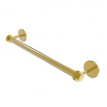 Allied Brass 7251D/24-PB - Satellite Orbit Two Collection 24 Inch Towel Bar with Dotted Detail