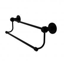 Allied Brass 9072D/30-BKM - Mercury Collection 30 Inch Double Towel Bar with Dotted Accents