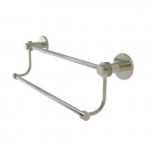 Allied Brass 9072D/30-PNI - Mercury Collection 30 Inch Double Towel Bar with Dotted Accents