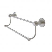 Allied Brass 9072G/30-SN - Mercury Collection 30 Inch Double Towel Bar with Groovy Accents