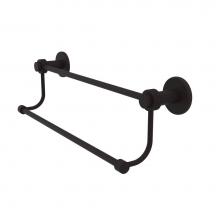 Allied Brass 9072G/36-ORB - Mercury Collection 36 Inch Double Towel Bar with Groovy Accents