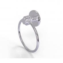 Allied Brass 916D-PC - Mercury Collection Towel Ring with Dotted Accent