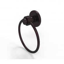 Allied Brass 916G-ABZ - Mercury Collection Towel Ring with Groovy Accent