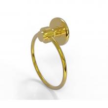 Allied Brass 916G-PB - Mercury Collection Towel Ring with Groovy Accent