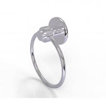 Allied Brass 916G-PC - Mercury Collection Towel Ring with Groovy Accent