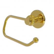 Allied Brass 924ET-PB - Mercury Collection Euro Style Toilet Tissue Holder with Twisted Accents