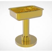 Allied Brass 956G-PB - Vanity Top Soap Dish with Groovy Accents