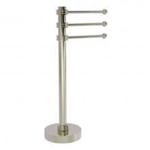 Allied Brass 973D-PNI - Vanity Top 3 Swing Arm Guest Towel Holder with Dotted Accents