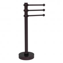 Allied Brass 973T-ABZ - Vanity Top 3 Swing Arm Guest Towel Holder with Twisted Accents