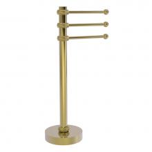 Allied Brass 973T-UNL - Vanity Top 3 Swing Arm Guest Towel Holder with Twisted Accents