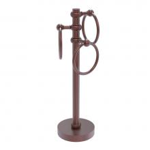 Allied Brass 983T-CA - Vanity Top 3 Towel Ring Guest Towel Holder with Twisted Accents