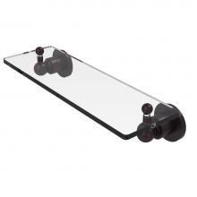 Allied Brass AP-1/16-ABZ - Astor Place 16 inch Glass Vanity Shelf with Beveled Edges
