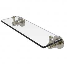 Allied Brass AP-1/16-PNI - Astor Place 16 inch Glass Vanity Shelf with Beveled Edges