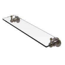 Allied Brass AP-1/22-ABR - Astor Place 22 inch Glass Vanity Shelf with Beveled Edges