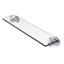 Allied Brass AP-1/22-PC - Astor Place 22 inch Glass Vanity Shelf with Beveled Edges