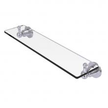 Allied Brass AP-1/22-SCH - Astor Place 22 inch Glass Vanity Shelf with Beveled Edges