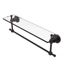 Allied Brass AP-1TB/22-ABZ - Astor Place 22 Inch Glass Vanity Shelf with Integrated Towel Bar