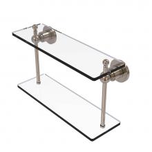 Allied Brass AP-2/16-PEW - Astor Place Collection 16 Inch Two Tiered Glass Shelf
