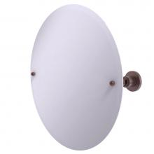 Allied Brass AP-90-CA - Frameless Round Tilt Mirror with Beveled Edge