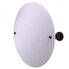 Allied Brass AP-90-ORB - Frameless Round Tilt Mirror with Beveled Edge