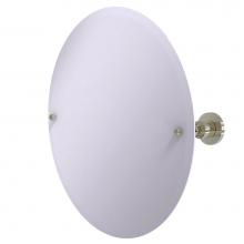 Allied Brass AP-90-PNI - Frameless Round Tilt Mirror with Beveled Edge