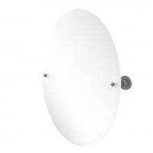 Allied Brass AP-91-GYM - Frameless Oval Tilt Mirror with Beveled Edge
