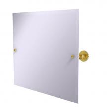 Allied Brass AP-93-PB - Frameless Landscape Rectangular Tilt Mirror with Beveled Edge