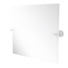 Allied Brass AP-93-WHM - Frameless Landscape Rectangular Tilt Mirror with Beveled Edge