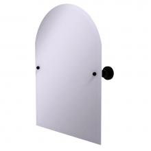 Allied Brass AP-94-BKM - Frameless Arched Top Tilt Mirror with Beveled Edge