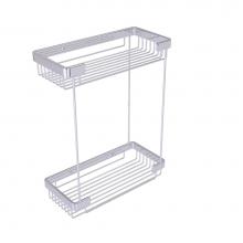 Allied Brass BSK-60DR-PC - Double Tier Rectangular Toiletry Shower Basket