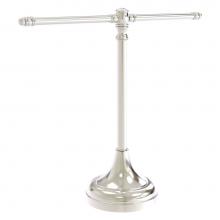 Allied Brass CC-11-SN - Carolina Crystal Collection Guest Towel Stand - Satin Nickel