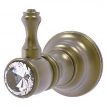 Allied Brass CC-20-ABR - Carolina Crystal Collection Robe Hook - Antique Brass